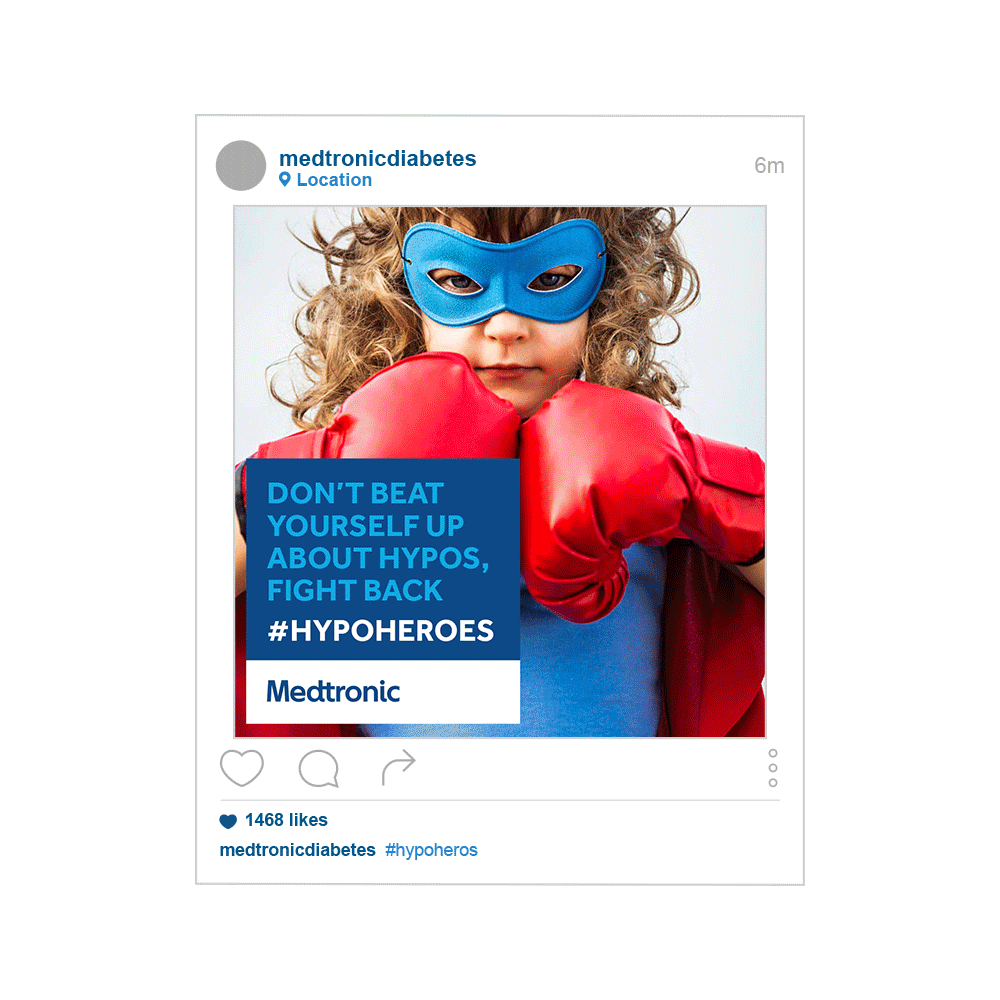 medtronic diabetes - social media awareness campaign - instagram ad